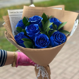 Синие букеты цветов