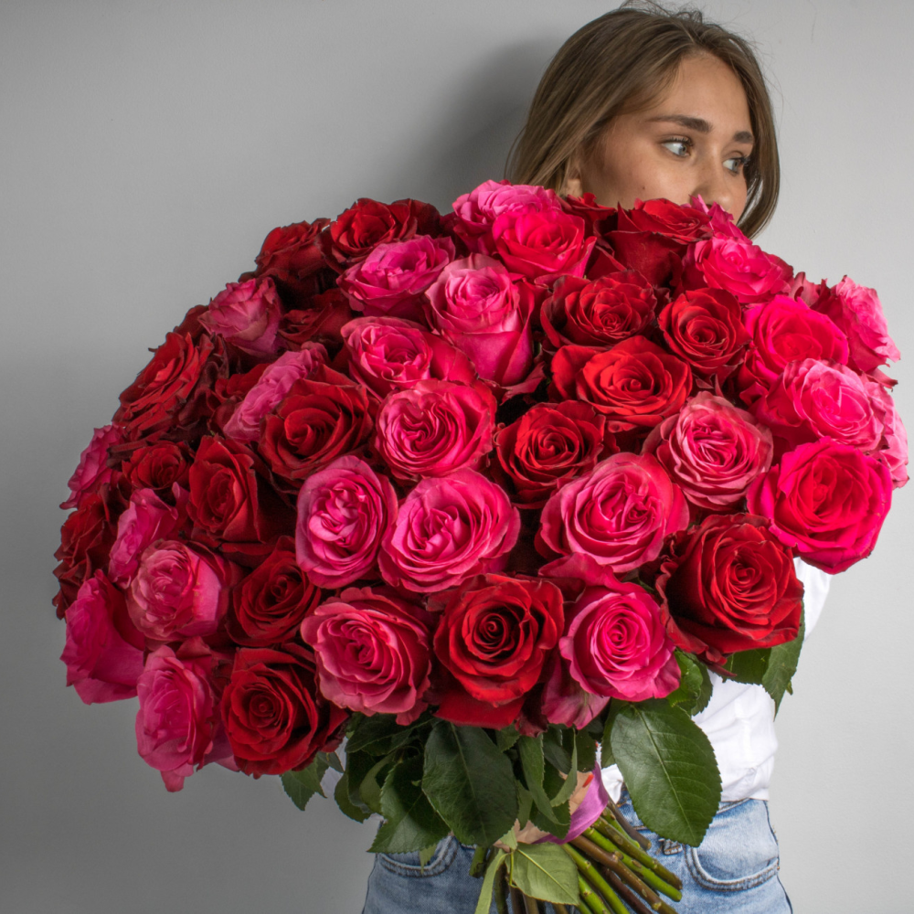 Купить «Красные розы Эквадор» из категории «Розы» в «Уфе» - «Цвет настроения»